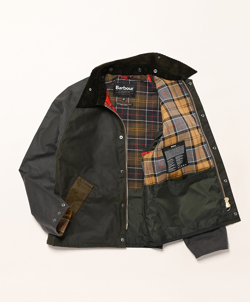 Patchwork Transport Wax Jacket(34 Sage Multi/セージマルチ): Barbour
