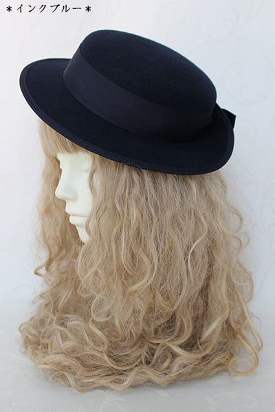 Elegant Ribbon Canotier (2018) by Victorian Maiden