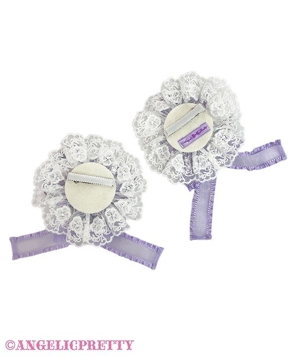 Lacy Pansy Clip Set by Angelic Pretty