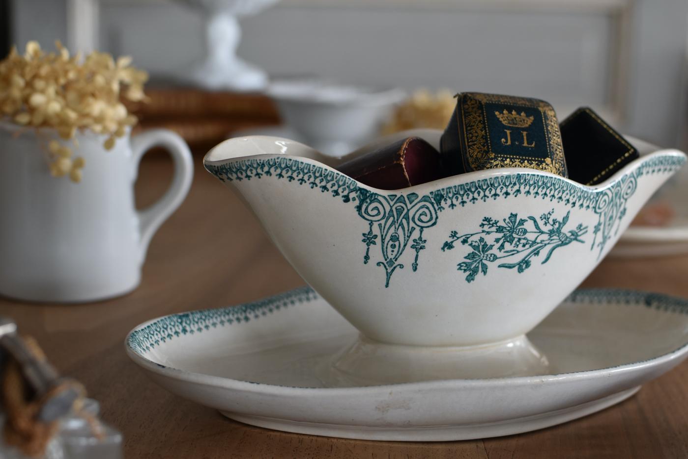 フランスアンティーク雑貨 フレンチ食器 ソーシエール.サンタマン