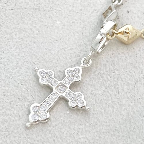 MINI GOTHIC CROSS PENDANT Silver / Zirconia PENDANT（ペンダント