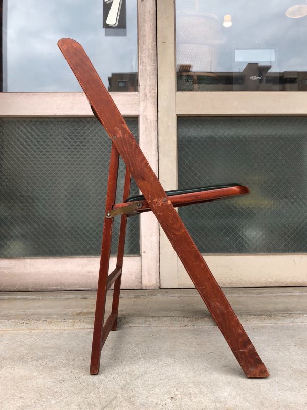 1940'S 50'S フォールディング チェア ウッド チェアー 椅子