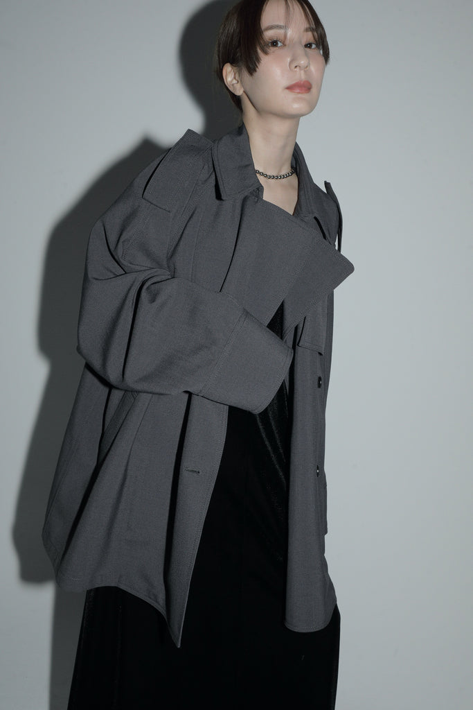 over trench short coat – louren store