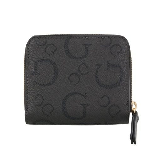 ゲス 二つ折り財布 レディース OAK PARK / MINI ZIP AROUND ブラック