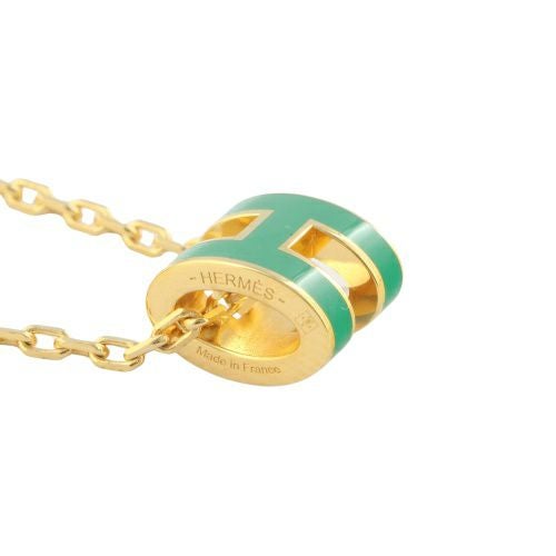 エルメス ネックレス レディース ポップHペンダント MINI グリーン
