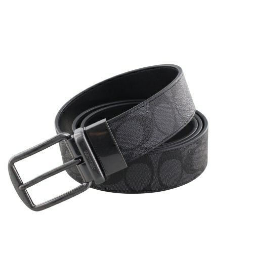 コーチ アウトレット ベルト メンズ シグネチャー ブラック COACH