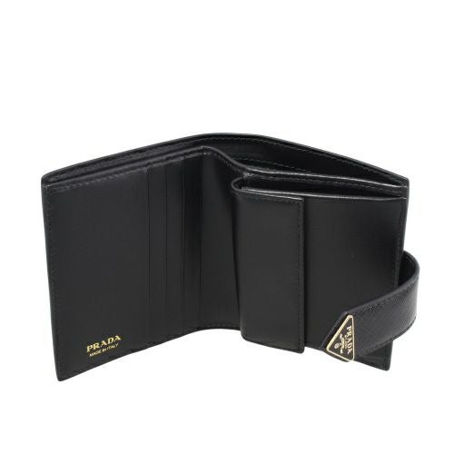 プラダ 二つ折り財布 財布 サフィアーノ トライアングルロゴ