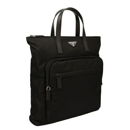 プラダ トートバッグ メンズ Re-nylon xサフィアーノレザー トート