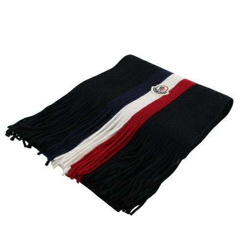 モンクレール マフラー メンズ ブラック MONCLER J2091 3C00019 A9575