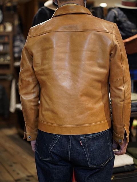 Y'2 LEATHER（ワイツーレザー） 】 柿渋ホースGジャン1st 大戦モデル