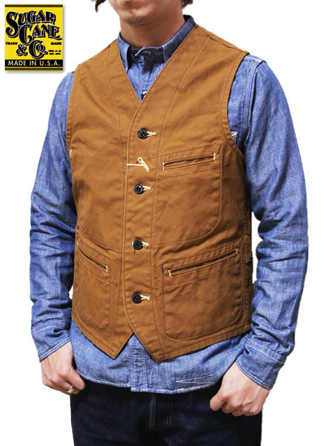 SUGAR CANE（シュガーケン） 】 【 13oz. 】 ブラウンダックワーク