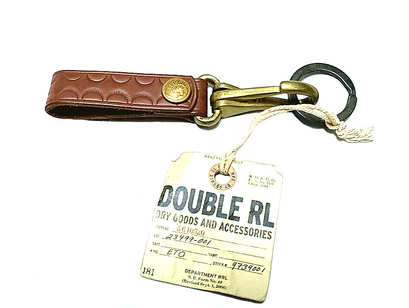 Double RL(RRL) Leather Key Ring ダブルアールエル ベルト用