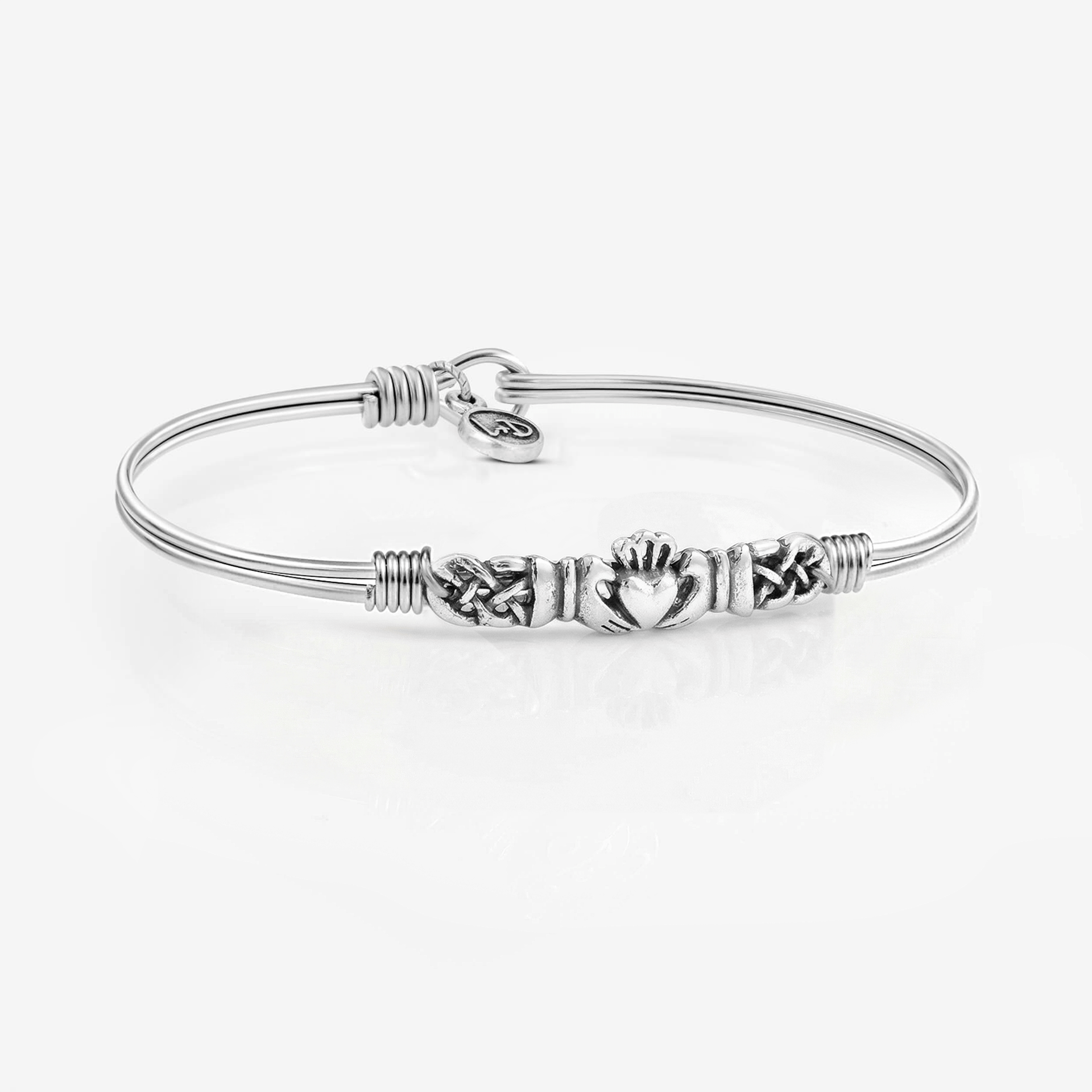 Claddagh Bangle Bracelet – Luca + Danni