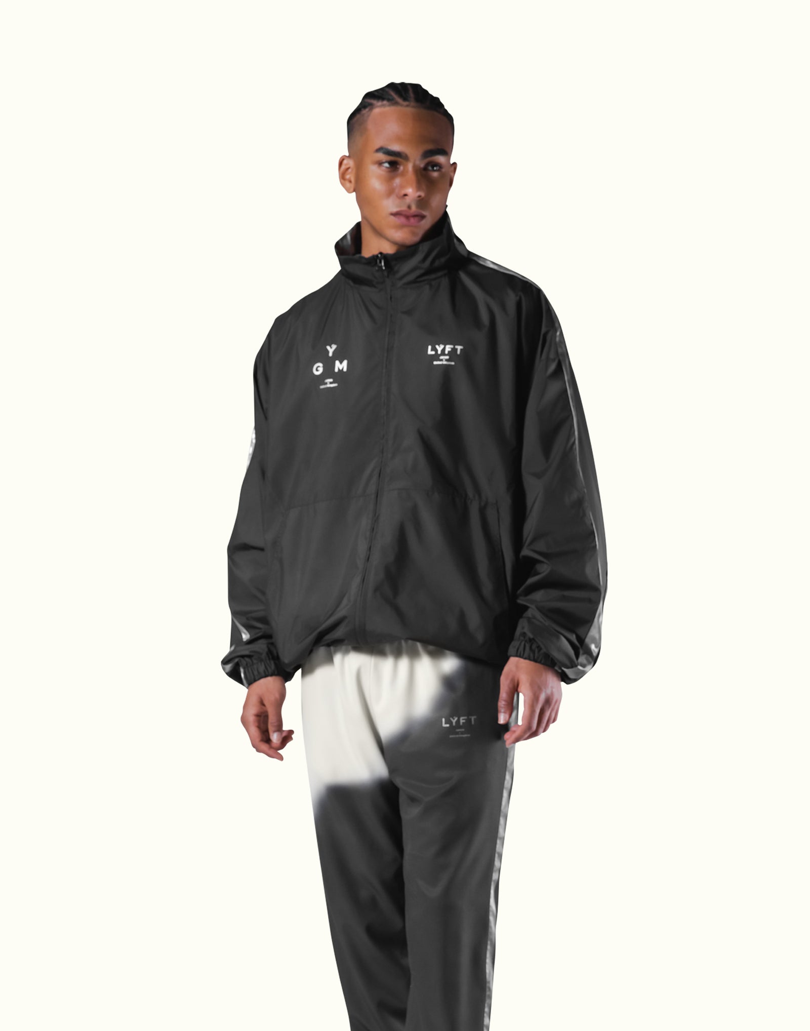Silver Line Tech Zip Jacket - Black – LÝFT