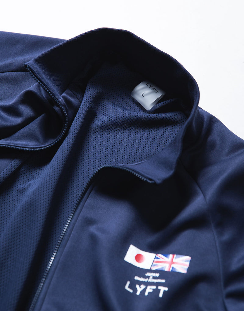 Oversize Angle Line Track Jacket - Navy – LÝFT