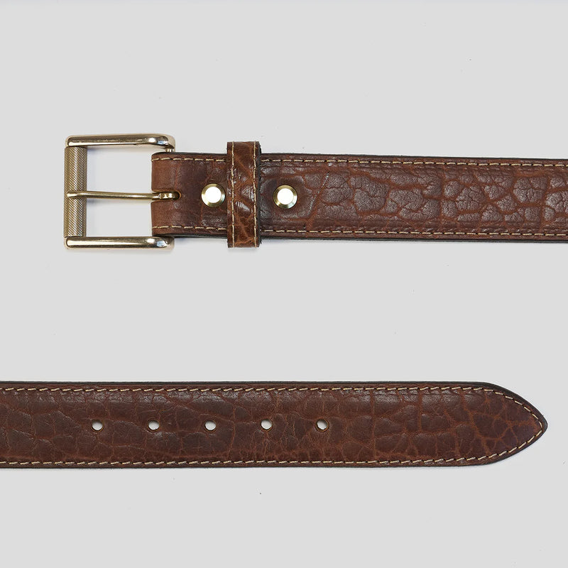 Sedona Bison Belt #100 | Walnut | Coronado Leather – Manready