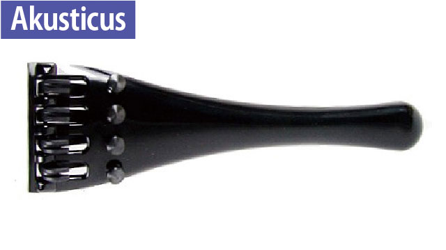 Akusticus チェロ用テールピース 強化プラスチック/4アジャスター内蔵