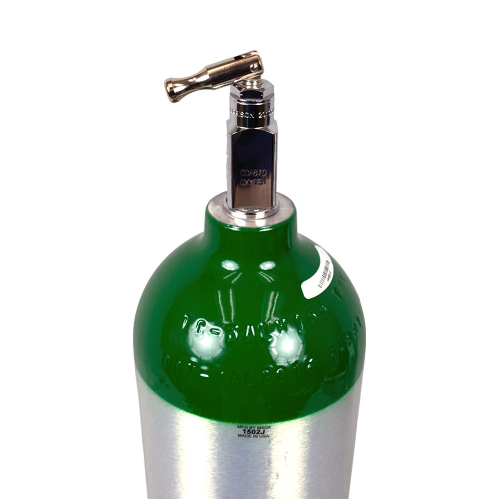 M22 Aluminum Oxygen Cylinder (Empty) - Mada Medical Products, Inc.