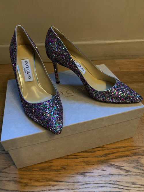 Jimmy Choo☆グリッターなROMY85｜Comme d'habitude 〜パリ・東京行っ