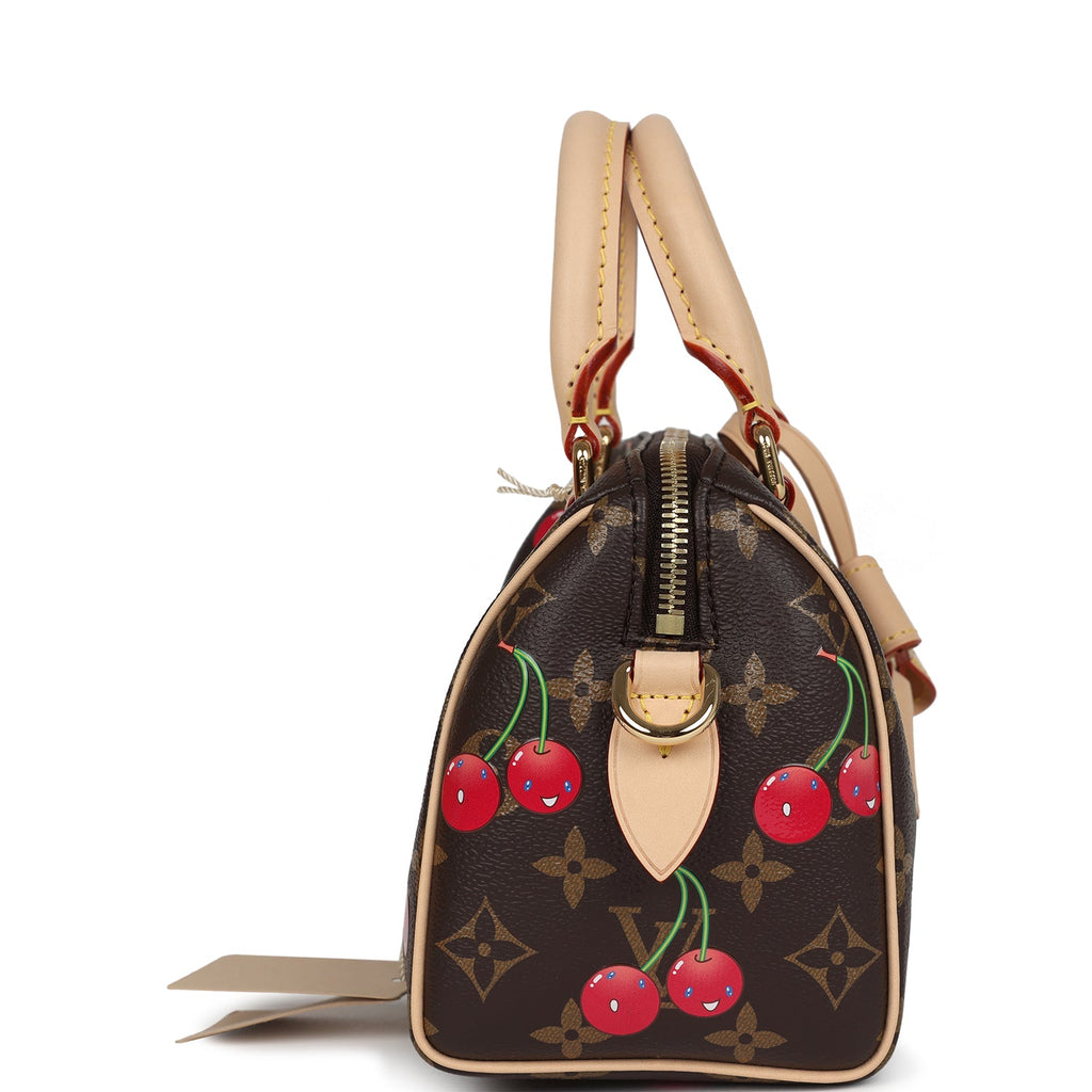Louis Vuitton X Takashi Murakami Cerises Speedy Bandouliere 20 Bag Bro