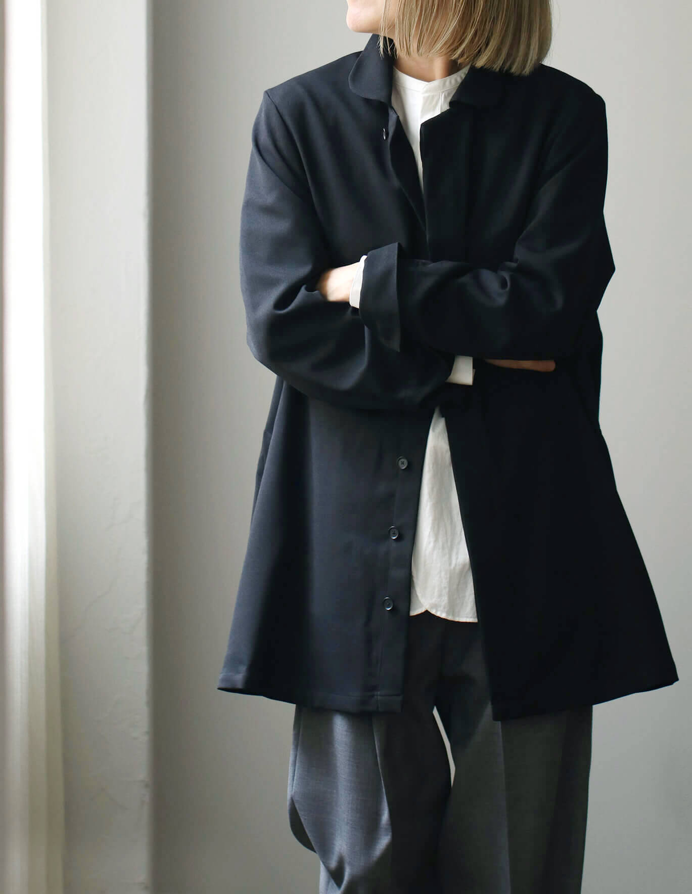 スリッポンコート BLACK」「Slip-on Black」soutiencollar（ステン