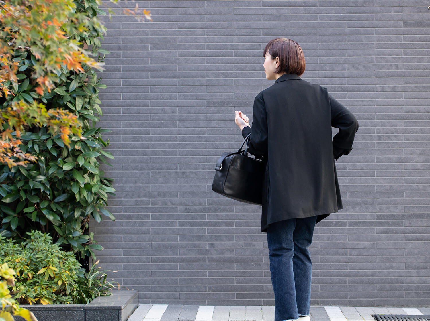 スリッポンコート BLACK」「Slip-on Black」soutiencollar（ステン