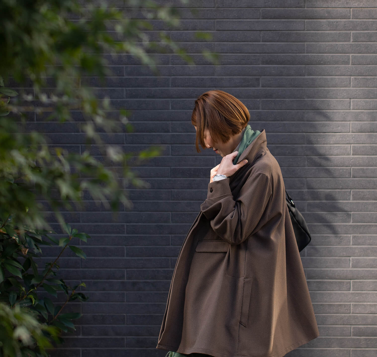 スリッポンコート GUNCLUB CHECK」「Slip-on coat Gunclub check