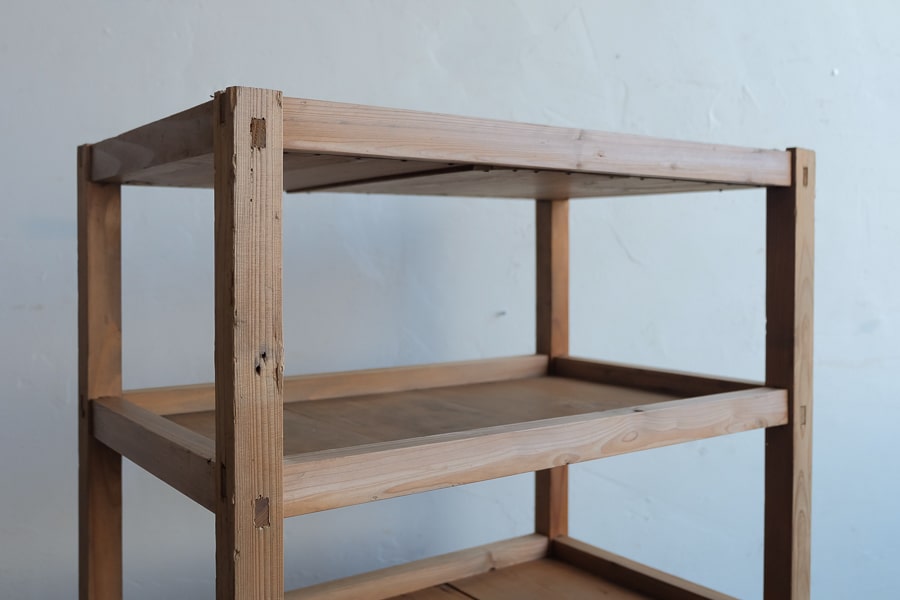 アンティークの五段のオープンラック | ライフスタイルショップICCA