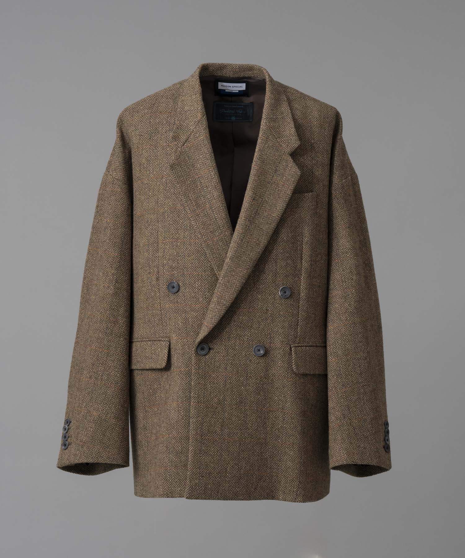 Italian Dead Stock Fabric】Prime-Over Double Breasted Jacket