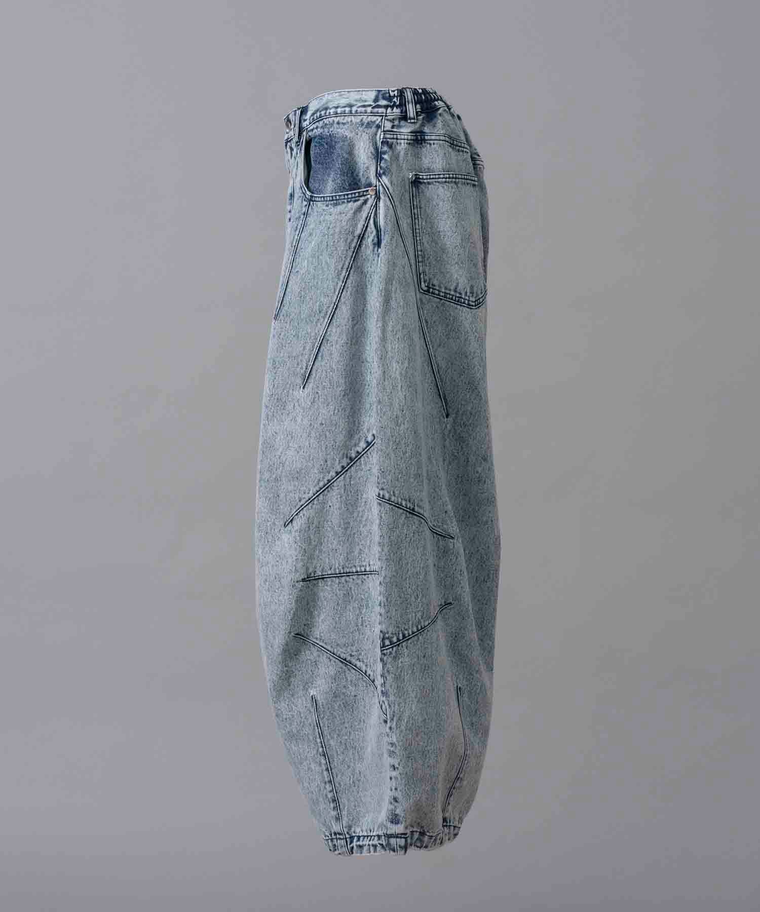 Prime-Wide Denim Balloon Pants