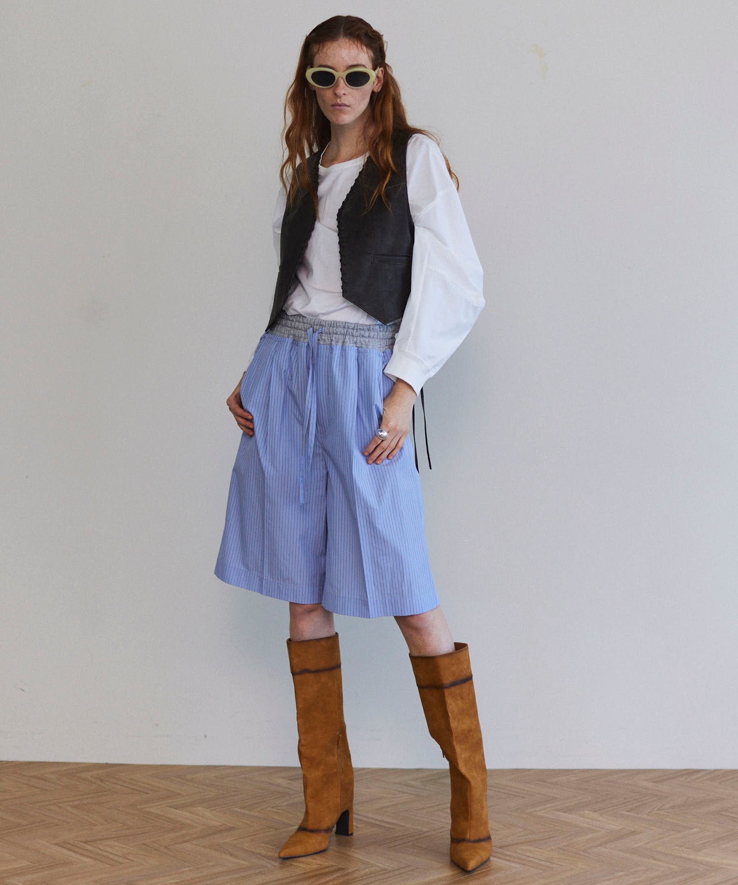 SALE】Double Waist Easy Half Pants