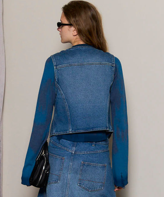 Wrangler×MAISON SPECIAL】Collaboration Mud Denim Vest