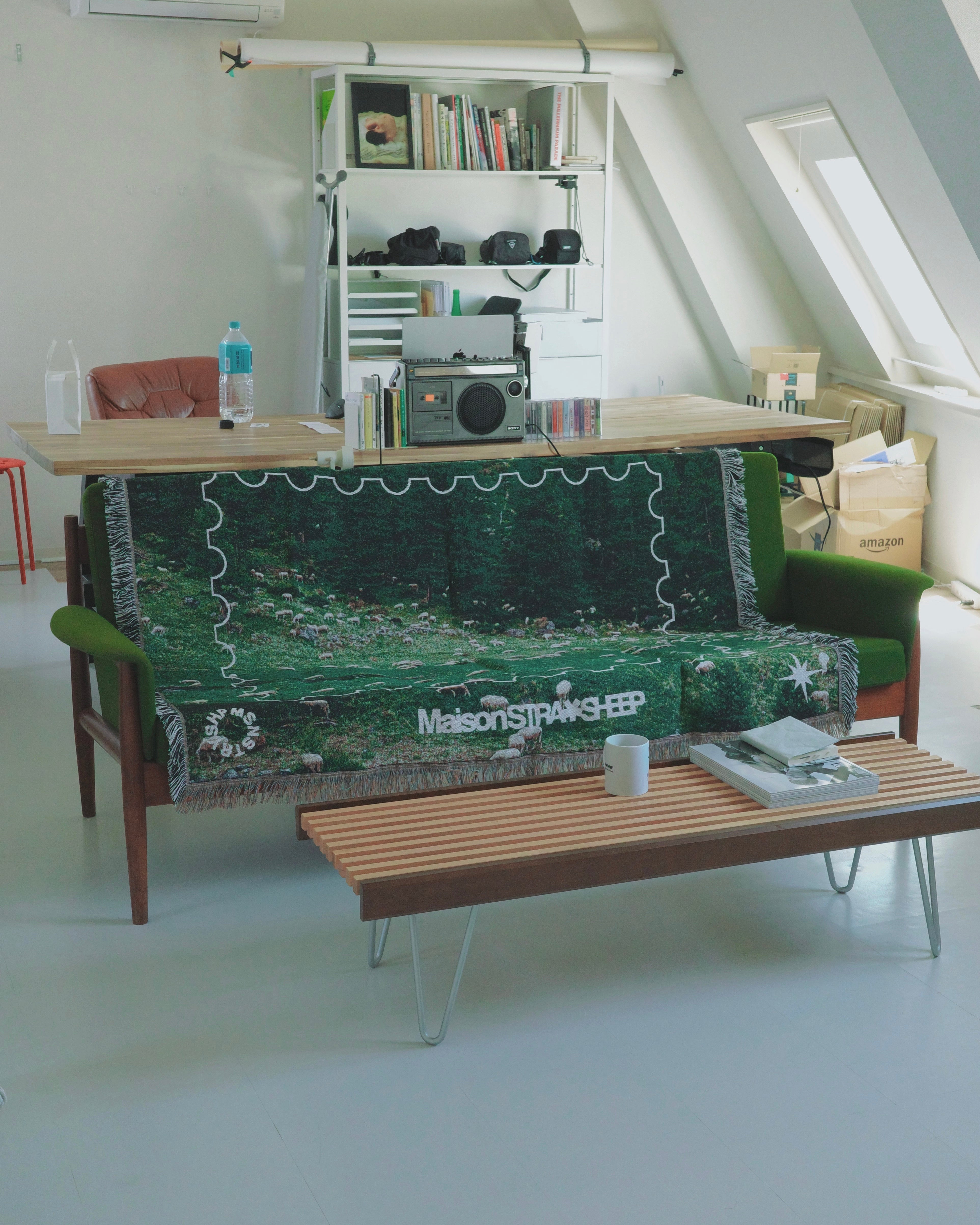 STRAYSHEEP RUG GREEN