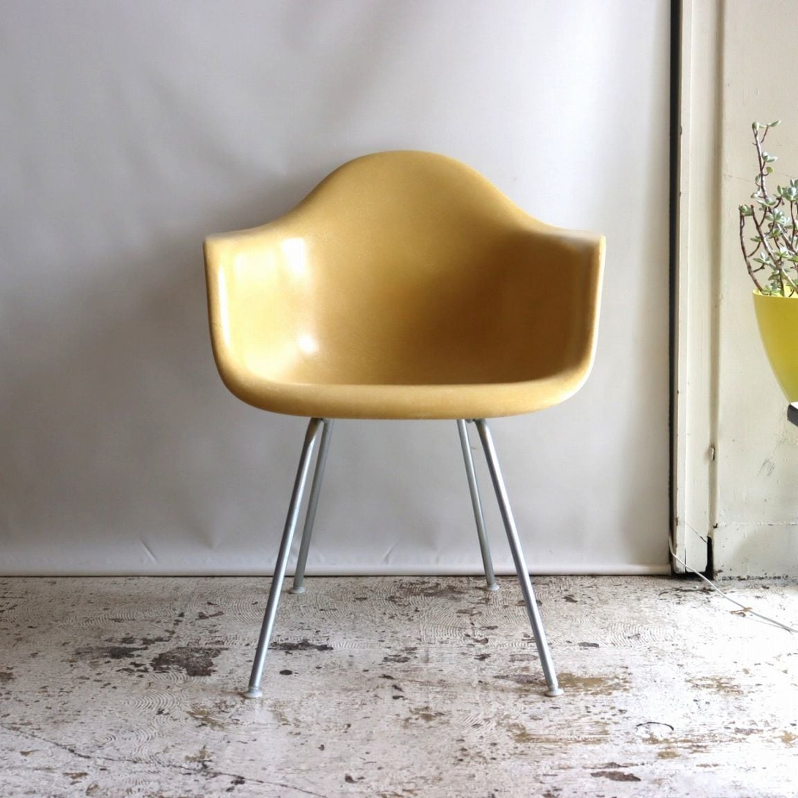 ハーマンミラー社製アームシェルチェア(オークルライトFRP) | イームズ