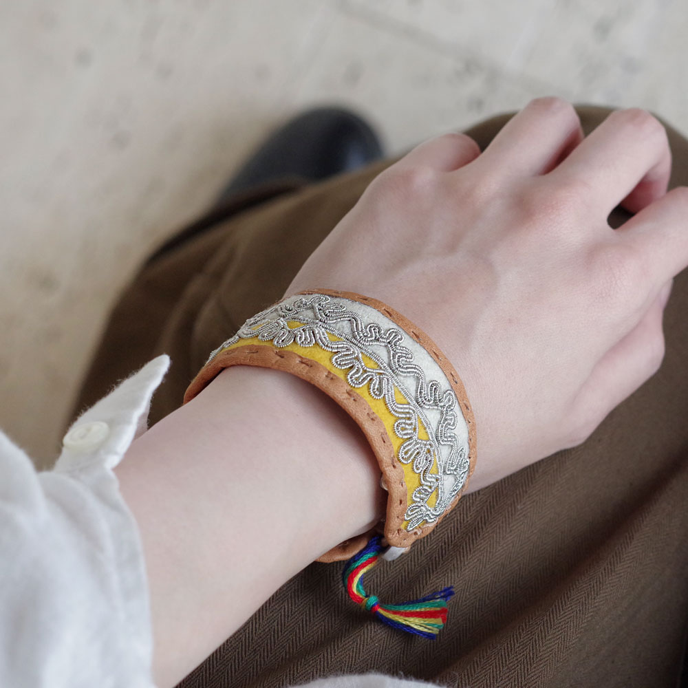 MARIA RUDMAN マリアルドマン : SAMI (L) Yellow レザーブレスレット