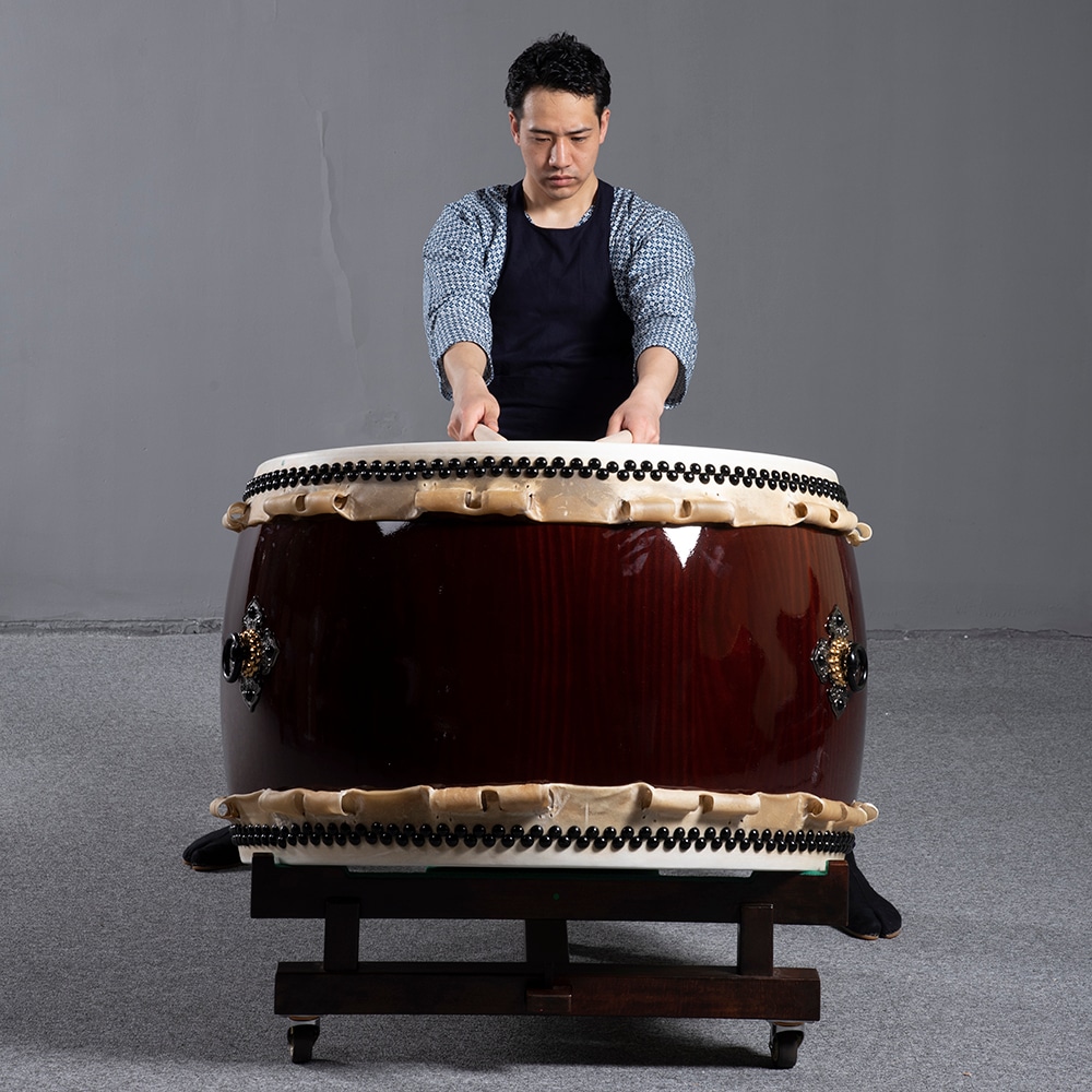 大平胴太鼓 大平太鼓 3尺（鼓面:90cm） やぐら台・据え置き台付 弁慶