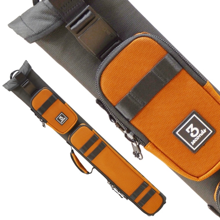 3seconds 【スリーセカンズ】 キューケース ブラック×オレンジ 3バット