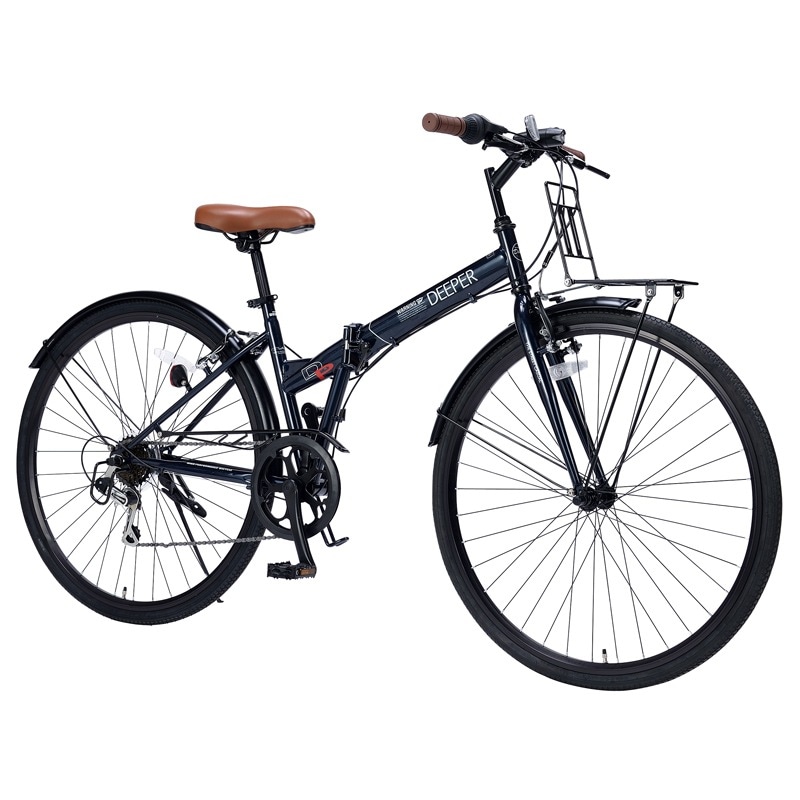 折りたたみシティクロスバイク 27インチ DE601 6段ギア｜自転車