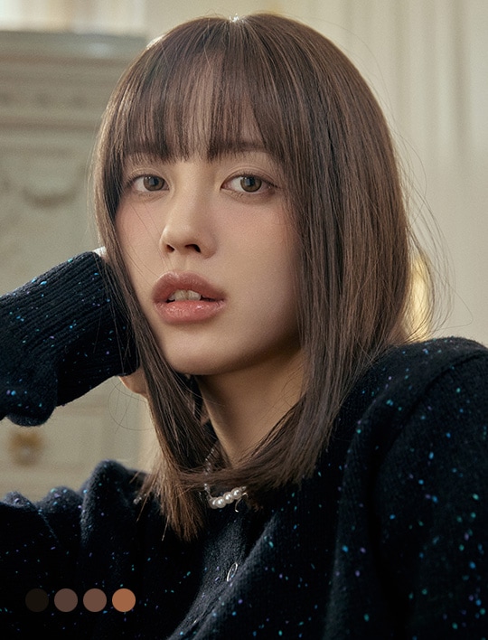 総手植えフルウィッグ) リーフカット マドレーヌ（モースト原糸）