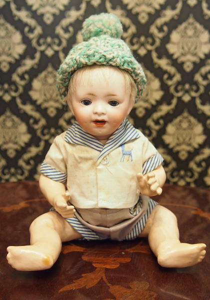 日本製 アンティーク モリムラドール ベビー男の子 ATQ-004 | 人形