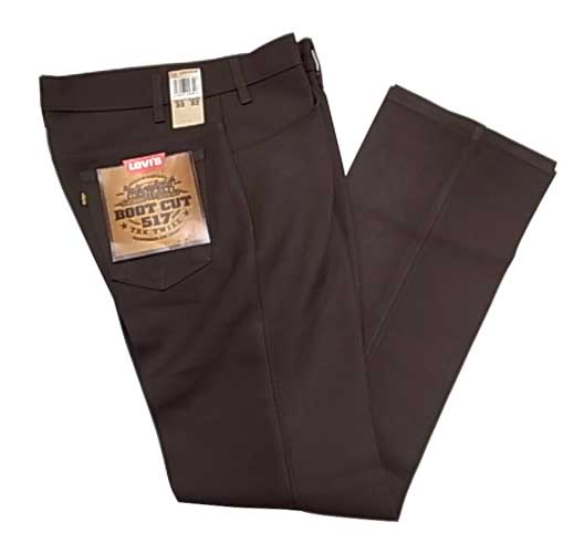 LEVI'S リーバイス 517 BOOT CUT スタプレ STA-PREST BROWN ブラウン