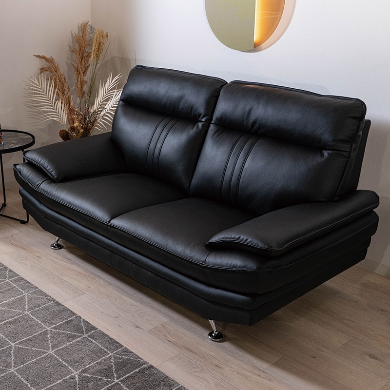 ソファ Nビリー REVO高耐久PUレザー【大型商品配送】2サイズあり◇の