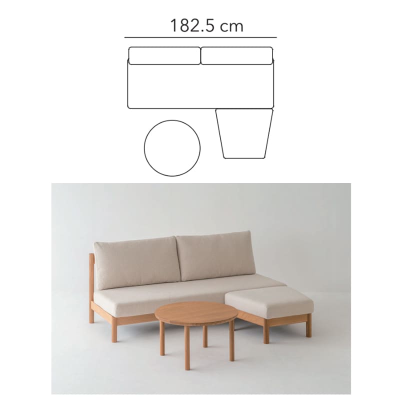 1人掛 ソファ(クッションセット) 悠々 TP102AN OU 布 +TPLQ （1個