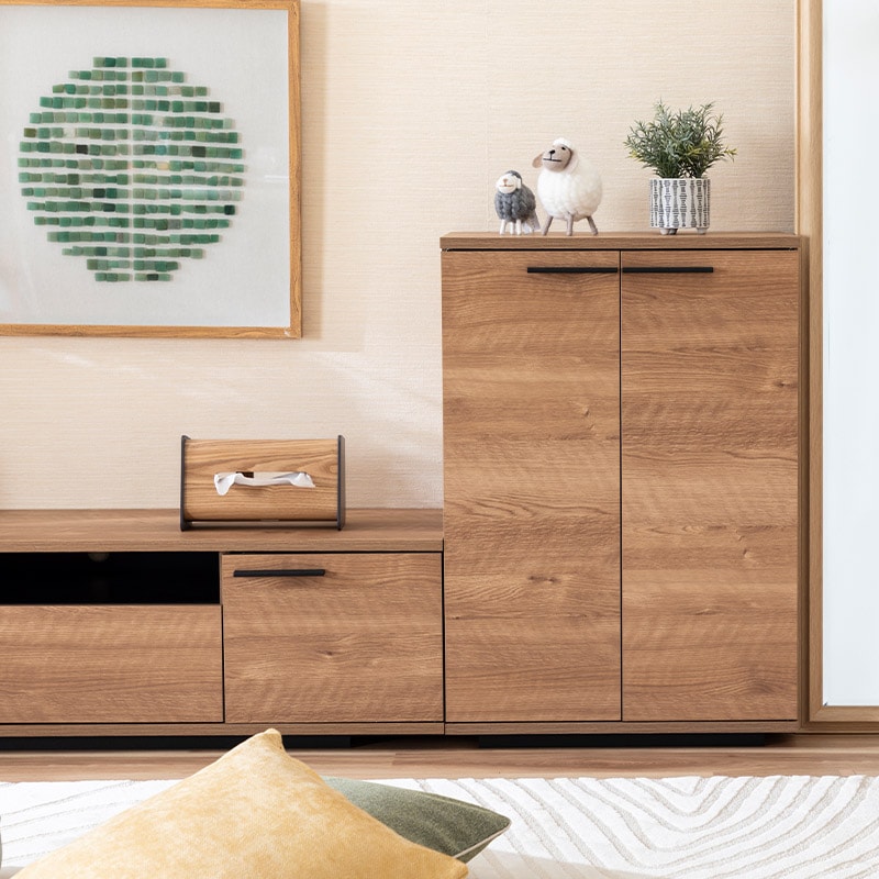 RENSEY レンセイ ミヤモト家具 チェスト キャビネット 開戸 電話台 ②