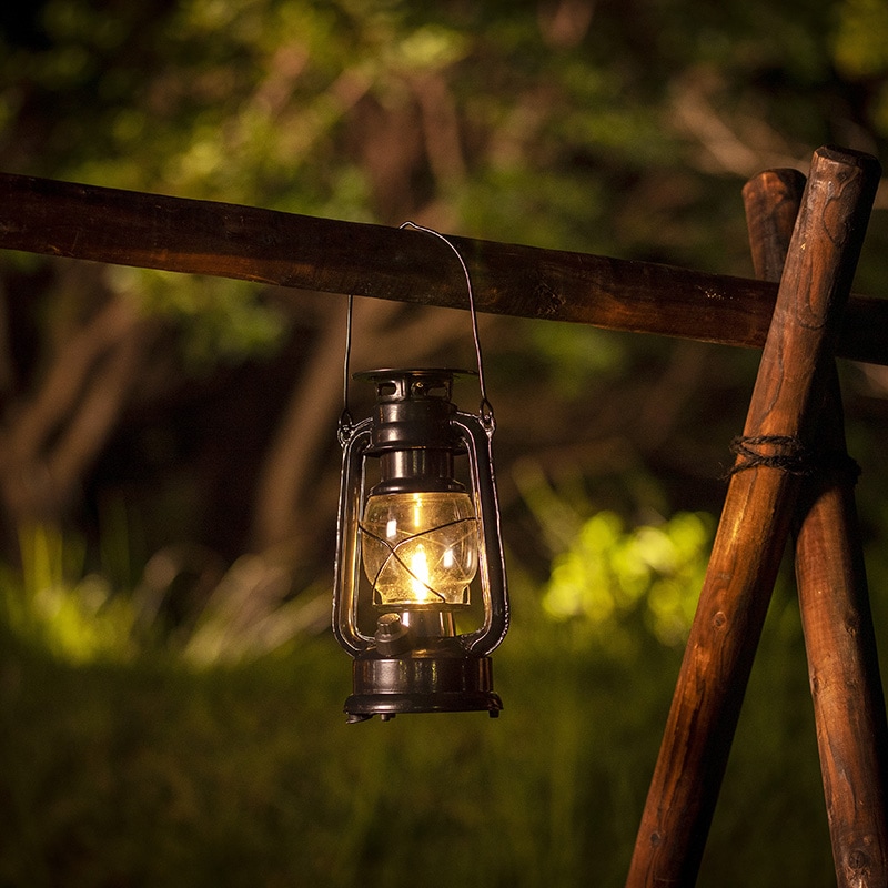 あかりクラシック ルミエールランタン ブラック 約幅15cm×奥行11.7cm