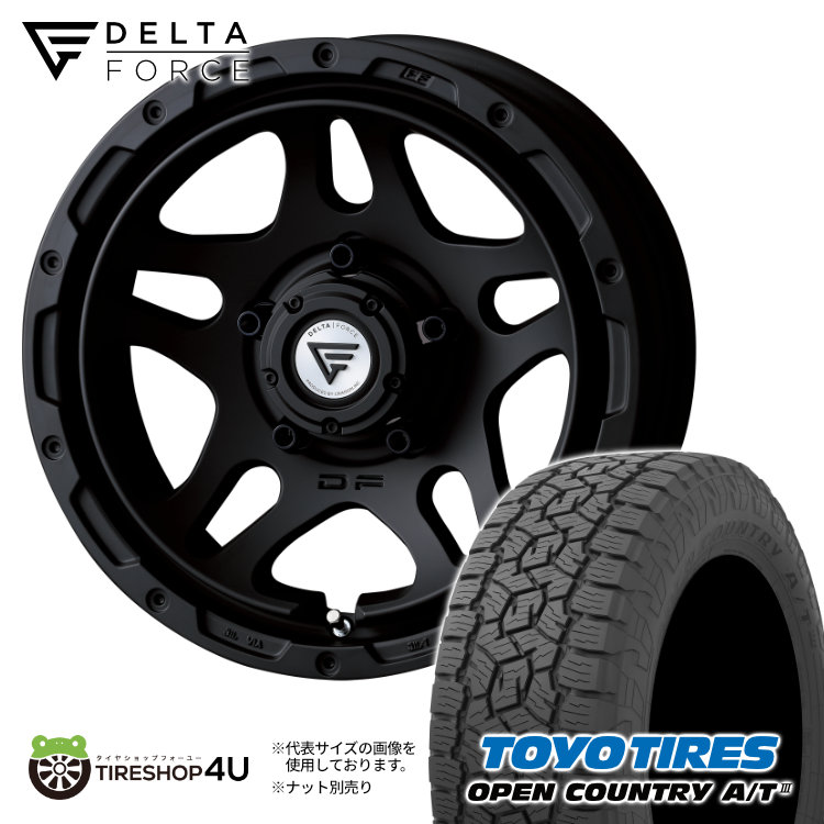 DELTA FORCE OVERLANDER 16x7.0 5/114.3 +35 MB マットブラック TOYO
