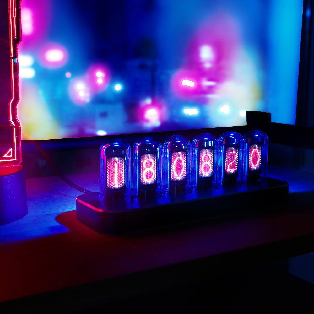 ニキシー管風置時計「Cyber punClock」 | 【公式】サンコー通販サイト