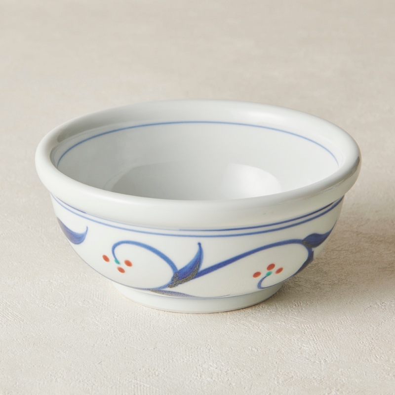 砥部焼 千山窯】玉深鉢小 上絵三ッ紋 | タイプ別,鉢・ボウル,中鉢(12