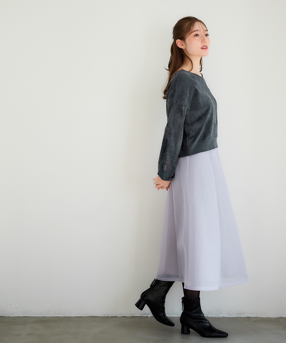 SALE】スポンディッシュフレアスカート - 12Twelve Agenda(トゥエルブ