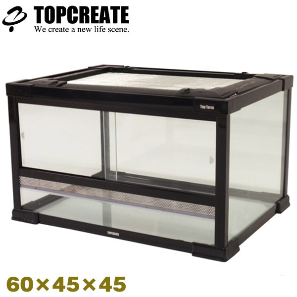 爬虫類ケージ 45×70×45 緑防水 金網左右追加 爬虫類ケージ 45×70×45 緑